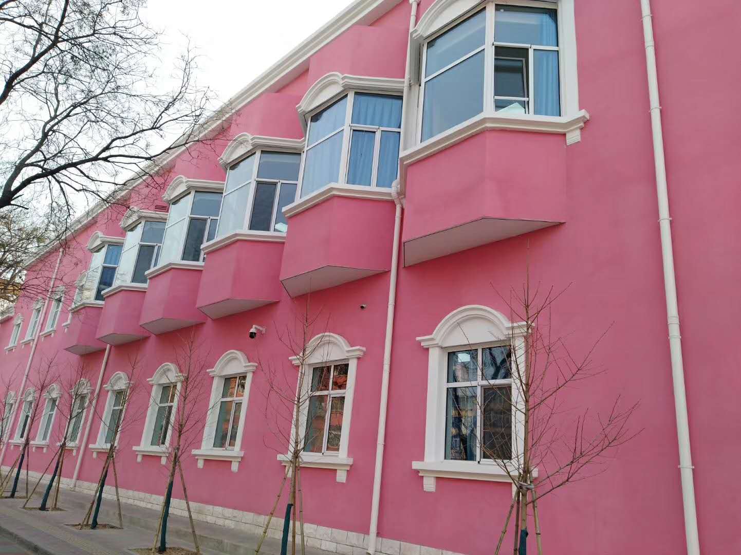 北京大兴区妇幼保健院 外墙粉色质感涂装（4）